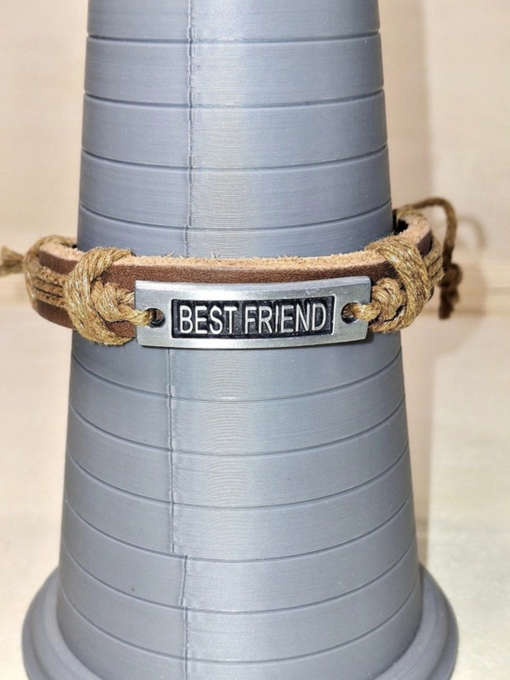 Best Friend Brown & Gold Friendship Bracelet